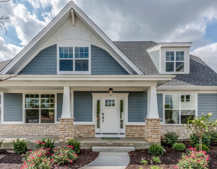 external view of a beautiful constructed house